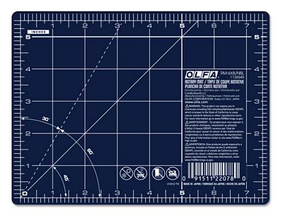 Olfa Splash Cutting Mat 6in x 8in Navy