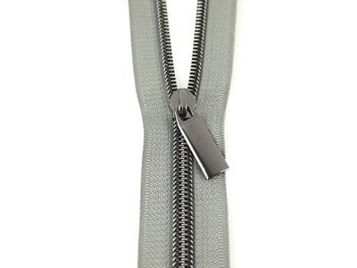 Med. Grey #5 Upholstery Zippers By The Yard - 10 yards & 15 Gray