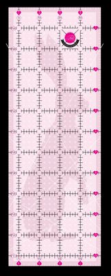 Brewer Sewing - Tula Pink 4.5in x 12.5in Non Slip Rabbit Ruler