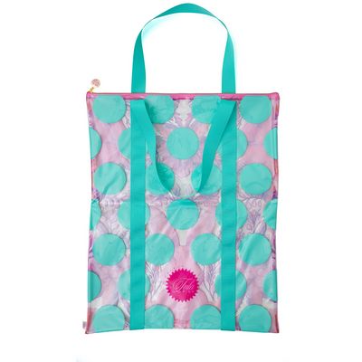 Quilted Maker’s Tote~Craft Supply outlet Bag made w Tula Pink Parisville Fabrics~Knitting Crochet Bag