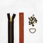 Oberlin Tote Leather + Hardware Kit: Chestnut Lthr