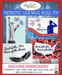 Patriotic Mug Rugs ITH - USB Version