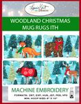 Woodland Christmas Mug Rugs ITH - USB Version