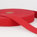 100% Cotton Webbing, 1.75in, Red